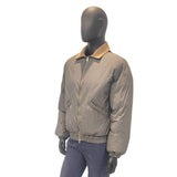 Men's Stand Collar Chequer Cotton Coat Jacket