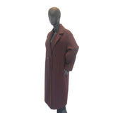 Women's Winter Double Breasted  Long Sleeve Notch Lapel Long Length Overcoat