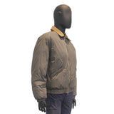 Men's Stand Collar Chequer Cotton Coat Jacket