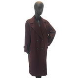 Women's Winter Double Breasted  Long Sleeve Notch Lapel Long Length Overcoat