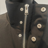 Men's Mid-Length Multi-Pocket Casual Workwear Stand Collar Cotton Parka Jacket