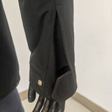 Men's Mid-Length Multi-Pocket Casual Workwear Stand Collar Cotton Parka Jacket