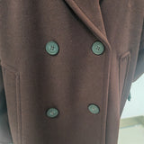 Women's Winter Double Breasted  Long Sleeve Notch Lapel Long Length Overcoat